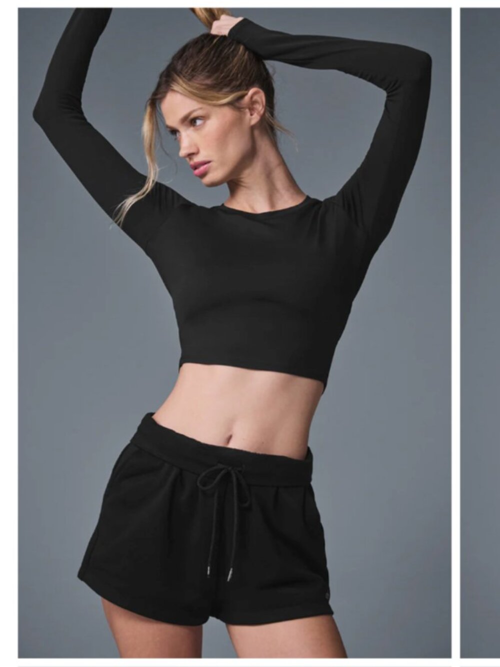 Alo Alosoft Crop Finesse Long Sleeve XS